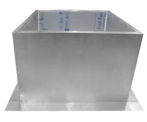 Insulated 18 inch Tall Roof Curb for 24 inch Diameter Vents or Fans