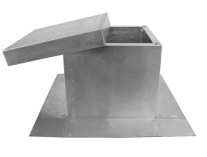 Roof Curb with Insulation - Inside Opening: 6” Outside Length & Width: 7” Height: 6” | Model RC-4-H6-Ins