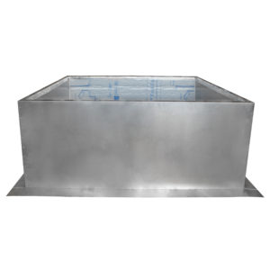 18 inch Tall Insulated Roof Curb for 42 inch Diameter Vents or Fans | RC-42-H18-Ins