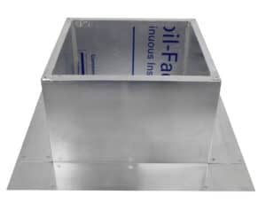 Roof Curb with Insulation (Inside Throat Diameter: 9” Outside Length & Width: 10” Height: 6”) | Model RC-7-H6-Ins