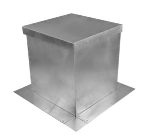 12 inch Tall Roof Curb for 8 inch Diameter Vents or Fans | Model RC-8-H12 with Roof Curb Cap