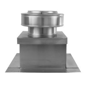 6 inch Exhaust Fan with Curb Mount Flange | RBF-6-C2-CMF - Installed on 6 inch Tall Roof Curb