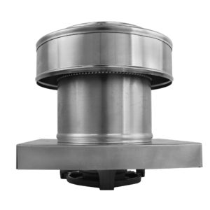 6 inch Exhaust Fan with Curb Mount Flange | RBF-6-C4-CMF - Side