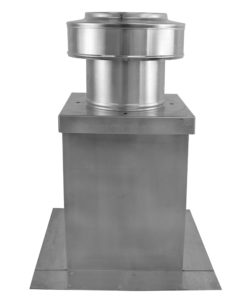 6 inch Exhaust Fan with Curb Mount Flange | RBF-6-C4-CMF - Installed on Roof Curb
