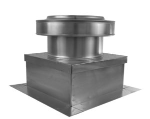 10 inch Roof Vent | Static Roof Vent with Curb Mount Flange - RBV-10-C4-CMF - Installed