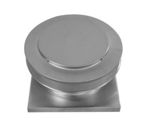 10 inch Roof Vent | Static Roof Vent with Curb Mount Flange - RBV-10-C4-CMF - Side View