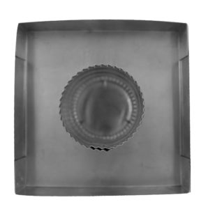 3 inch Roof Vent with Curb Mount Flange | Round Back Roof Jack Vent Cap | RBV-3-C4-CMF-TP Bottom