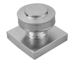 3 inch Roof Vent with Curb Mount Flange | Round Back Roof Jack Vent Cap | RBV-3-C4-CMF-TP Angle