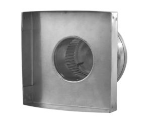 3 inch Roof Vent with Curb Mount Flange | Round Back Static Roof Vent RBV-3-C2-CMF Louvers