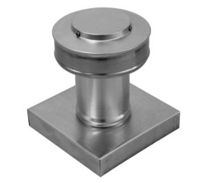 3 inch Roof Vent with Curb Mount Flange | Round Back Static Roof Vent | RBV-3-C4-CMF-TP
