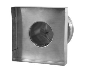 3 inch Roof Vent with Curb Mount Flange | Round Back Static Roof Vent | RBV-3-C4-CMF - Bottom