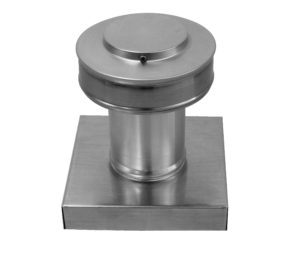 3 inch Roof Vent with Curb Mount Flange | Round Back Static Roof Vent | RBV-3-C4-CMF
