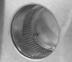 4 inch Roof Vent | Round Back Roof Vent RBV-4-C2-CMF - Louvers