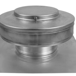 4 inch Roof Vent with 2 inch Collar | Round Back Static Roof Vent | RBV-4-C2-angle