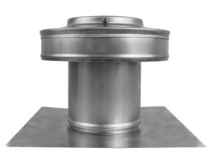 4 inch Roof Vent with 4 inch Collar - Round Back Static Roof Vent | Model RBV-4-C4