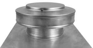 5 inch Roof Vent with 2 inch Collar- Round Back Static Roof Vent - Model RBV-5-C2