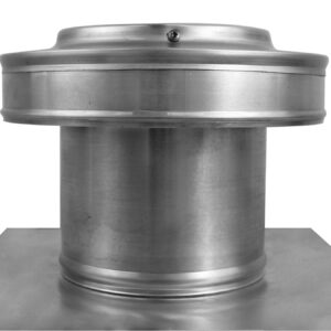 5 inch Roof Vent with 4 inch Collar | Round Back Static Roof Vent | RBV-5-C4-side