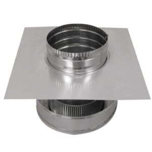 6 inch Roof Vent | Residential Round Back Roof Jack Vent Cap RBV-6-C4-TP - Bottom