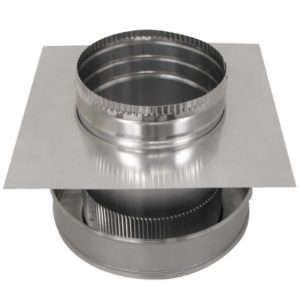 7 inch Roof Vent | Round Back Roof Jack Vent Cap | RBV-7-C4-TP - bottom