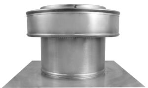 7 inch Roof Vent with 4 inch Collar- Round Back Static Roof Vent - Model RBV-7-C4