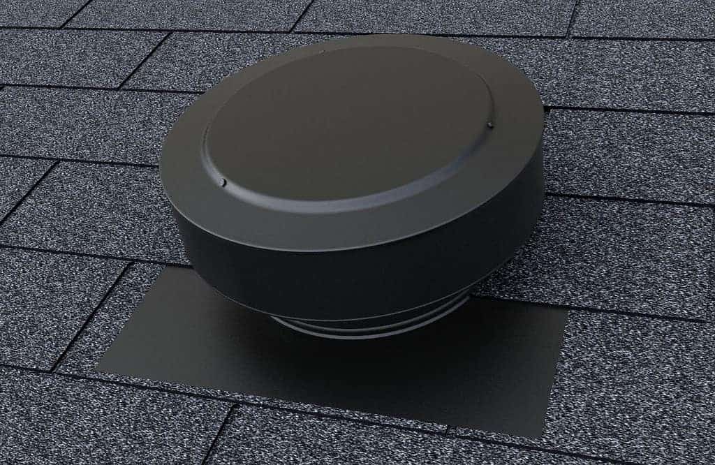 Residential Static Vent the Round Back Roof Vent Painted Black