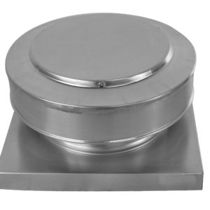 8 inch Roof Vent with Curb Mount Flange | Round Back Static Roof Vent RBV-8-C4-CMF