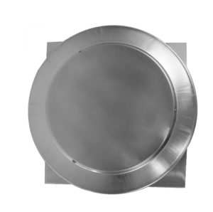 8 inch Roof Vent with Curb Mount Flange | Round Back Static Roof Vent RBV-8-C4-CMF Top View