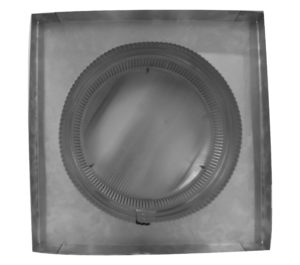9 inch Roof Vent | Round Back Roof Jack Vent Cap with Curb Mount Flange - RBV-9-C2-CMF-TP - Bottom