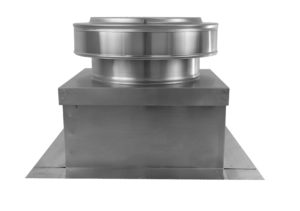 9 inch Roof Vent with Curb Mount Flange | Static Roof Vent - RBV-9-C2-CMF installed
