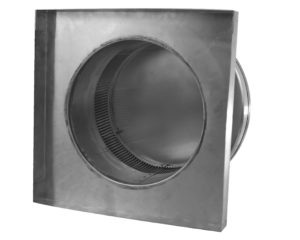 9 inch Roof Vent with Curb Mount Flange | Static Roof Vent - RBV-9-C4-CMF - Bottom View