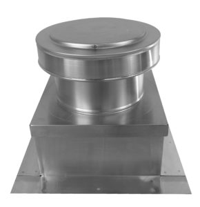 9 inch Roof Vent with Curb Mount Flange | Static Roof Vent - RBV-9-C4-CMF - installed
