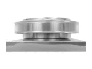 Static Roof Vent Round Back with Curb Mount Flange rbv-12-c2-cmf-side