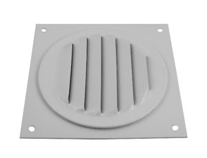 Round Soffit Vent - Mini Louver - 3 inch diameter - RSV-3-WT-angle-side