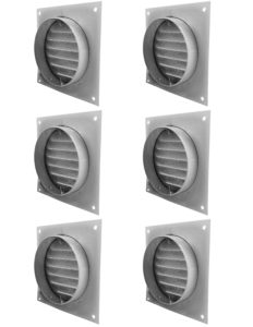 Round Soffit Vent - Mini Louvers pack of 6 - RSV-3-WT(6) - pack of 6 mini louvers