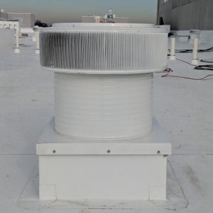 Quick And Easy Installation - Aura Ventilator With Curb Mount Flange On A Roof Curb
