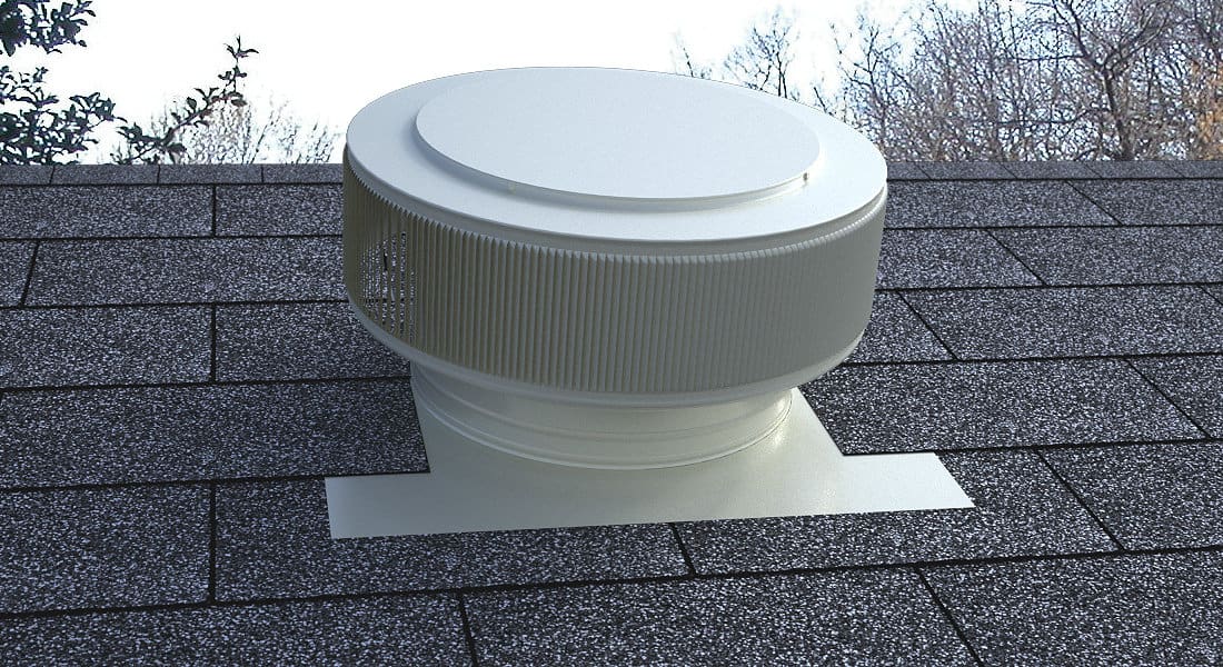 12 inch Roof Vent | Aura Gravity Ventilator AV-12-C2 in White