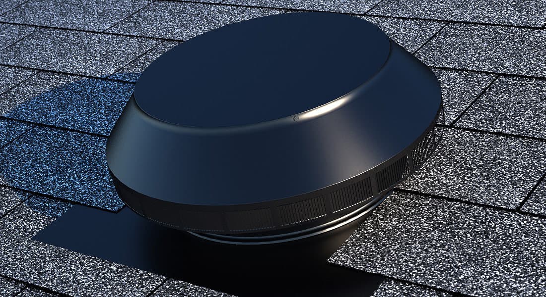 12 inch Roof Vent | Pop Vent Roof Louver PV-12-C2 in Black