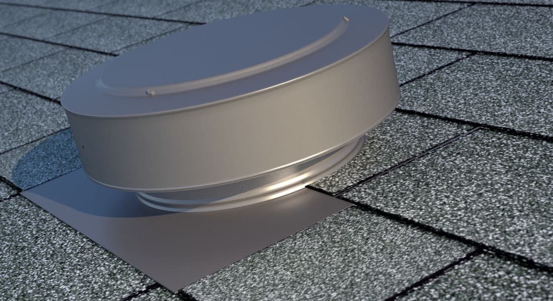 8 inch Roof Vent | Round Back Static Vent RBV-8-C1