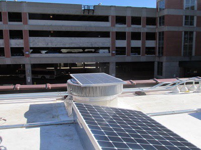Aura Solar Powered Fans installed
